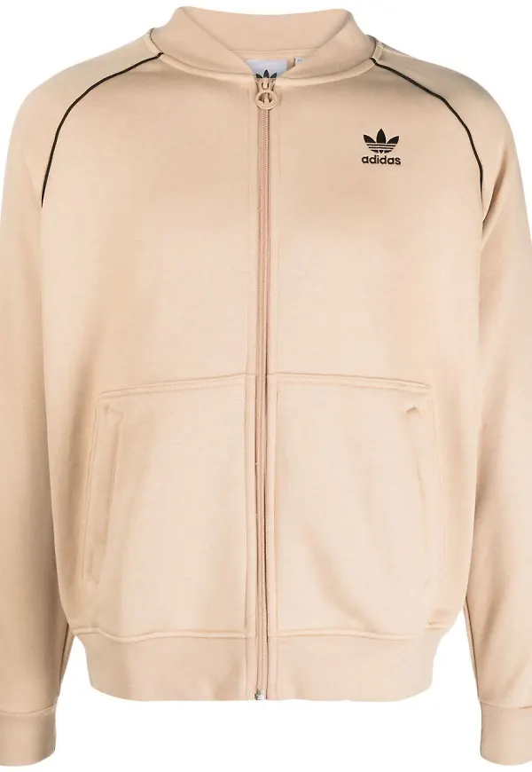 adidas Trefoil sweatshirt med dragkedja - Neutral