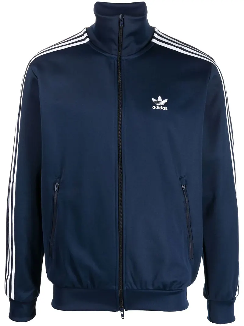 adidas träningsjacka med broderad logotyp - Blå