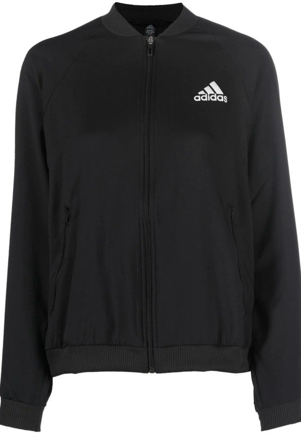 adidas träningsjacka med logotyp - Svart