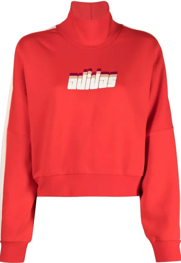 adidas tröja med rullkrage - Röd