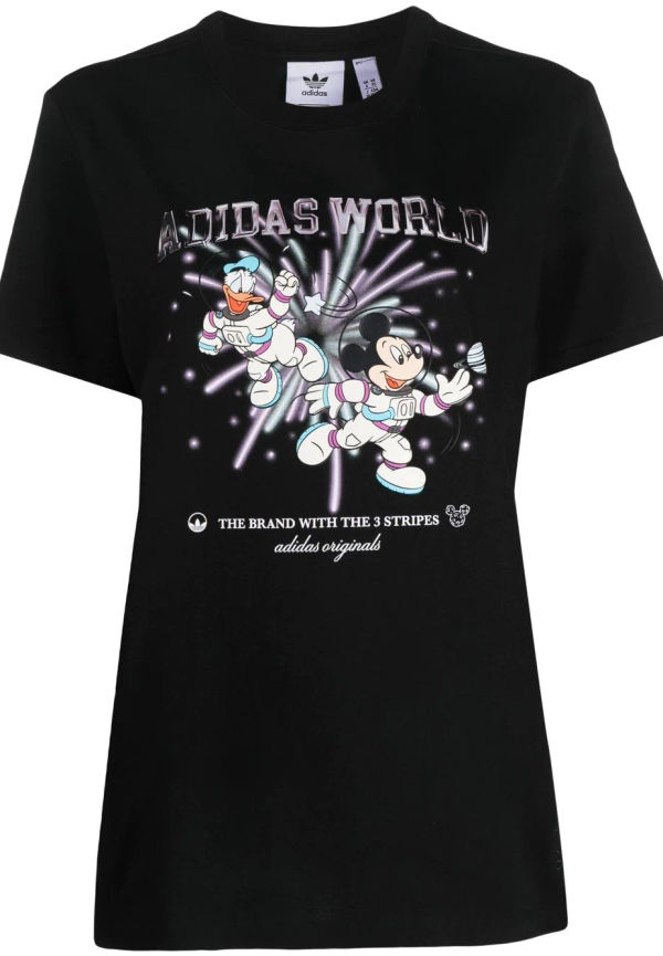 adidas x Disney t-shirt med grafiskt mönster - Svart