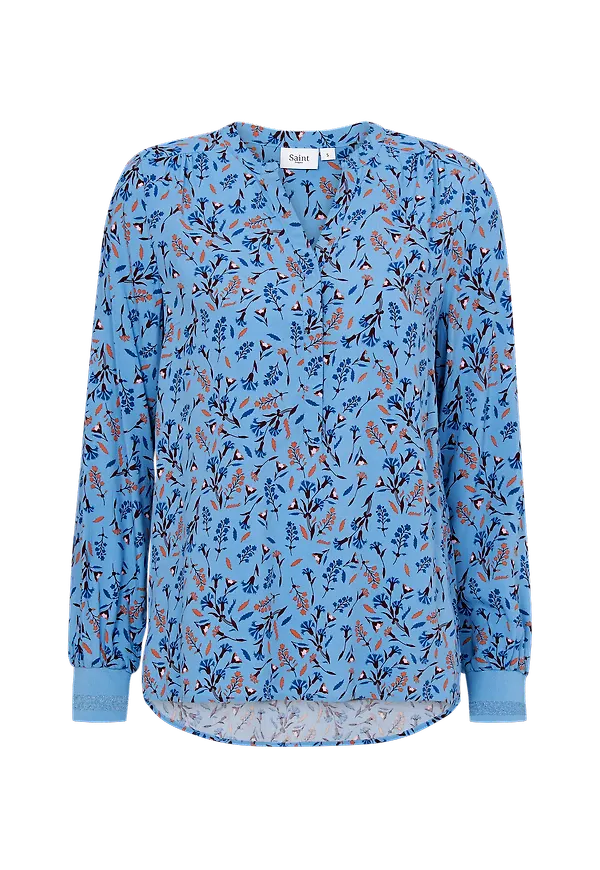 Saint Tropez - Blus Sweet Candu Blouse - Blå