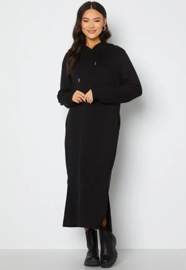 VILA Sif L/S Mid Sweat Dress Black L