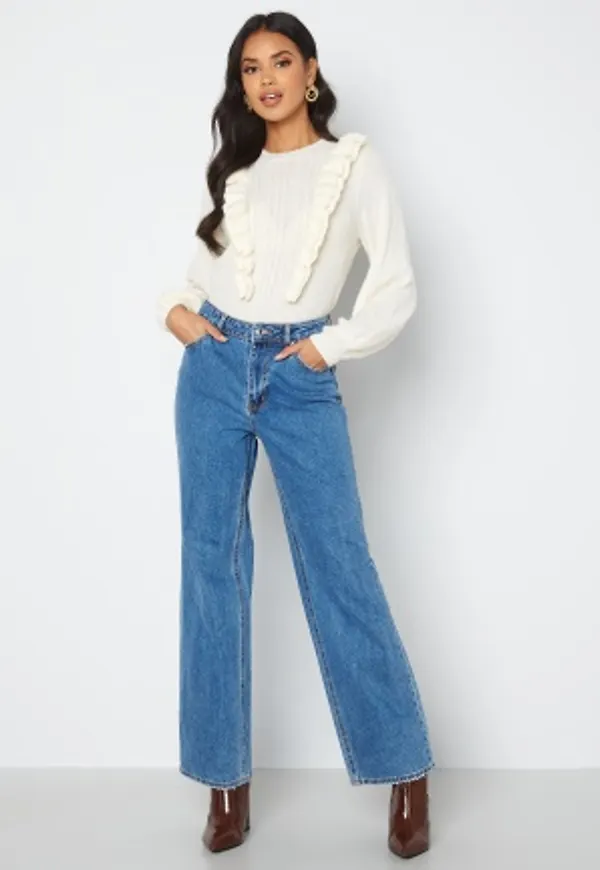 VERO MODA Kithy HR Loose Straight Jeans Medium Blue Denim 26/32