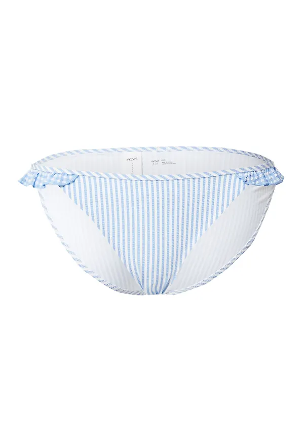 AERIE Bikiniunderdel ljusblå / vit