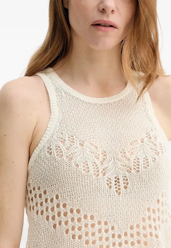 AERON Kismet glesstickat linne - Neutral