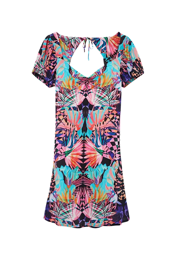 Desigual - Klänning Vest Altaira Virtual Pink - Multi