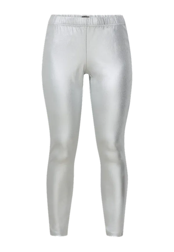 Gozzip - Leggings Monika Coated - Silver