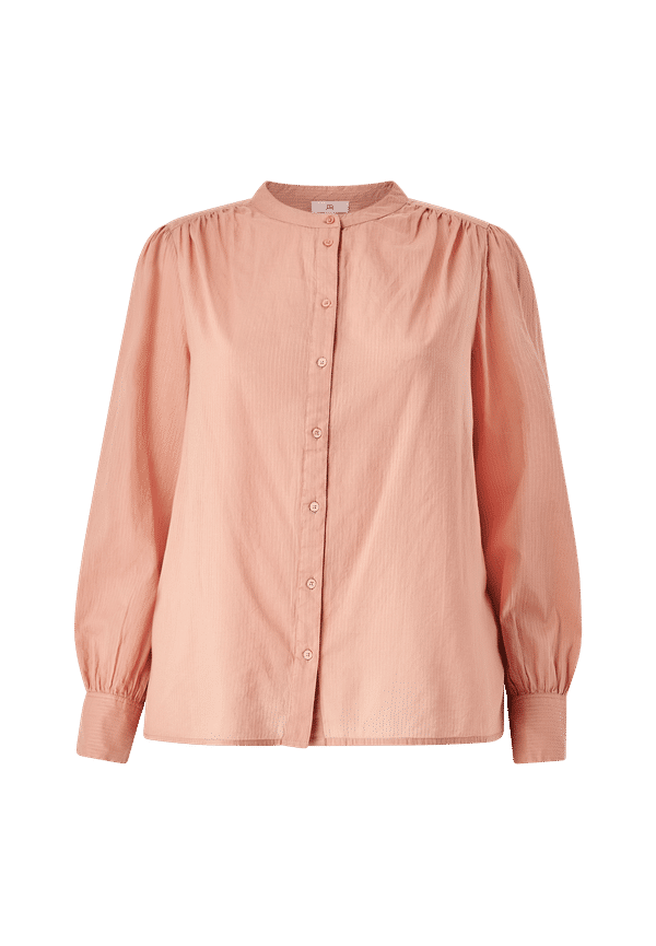 La Redoute - Skjorta med rund halsringning och lÃ¥ng puffÃ¤rm - Rosa
