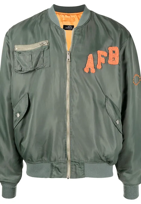 AFB bomberjacka med märken - Grön