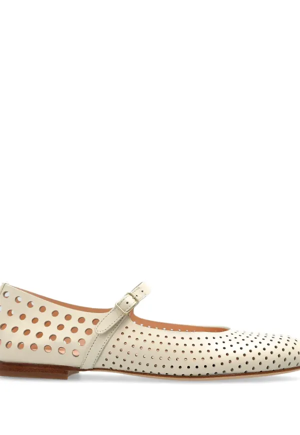 AGL ballerinaskor med perforerad design - Vit – Farfetch
