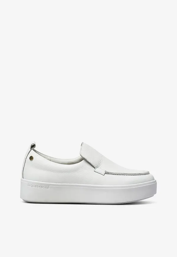 Agnes Cecilia - Loafers Sneaker - Vit