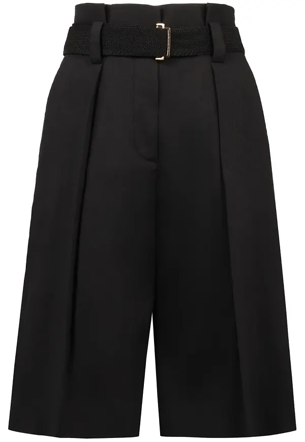 Agnona shorts med bälte - Svart
