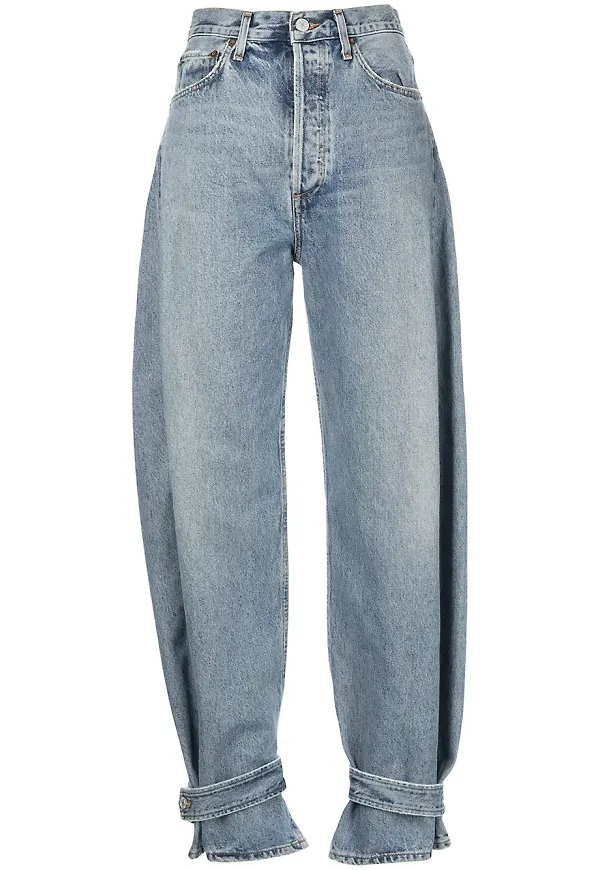 AGOLDE Cleo tapered-jeans - Blå