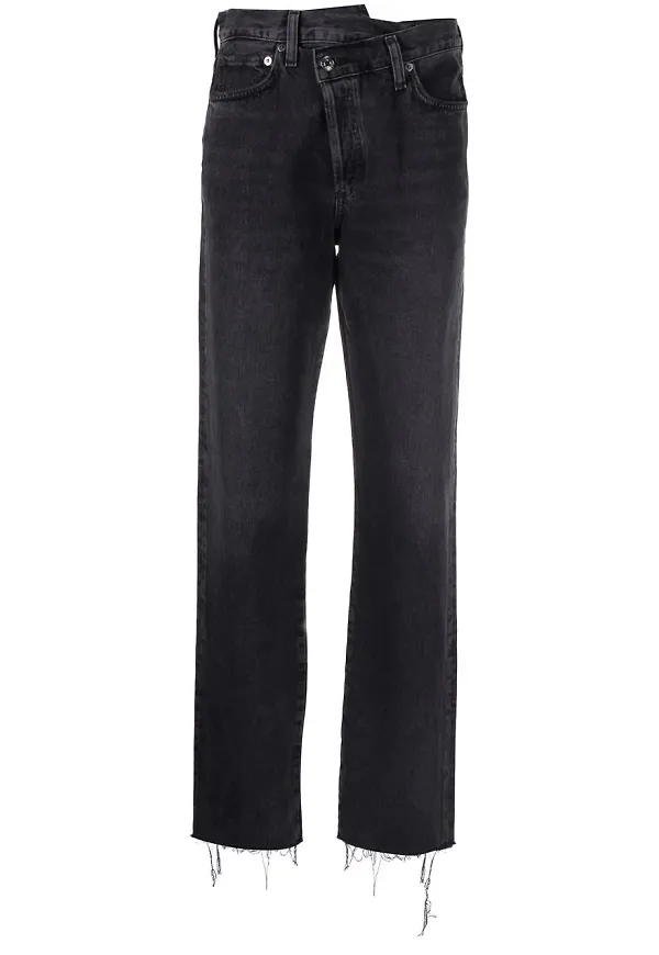 AGOLDE Criss Cross straight-jeans - Svart