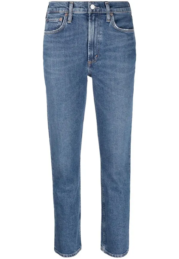 AGOLDE straight-jeans med hög midja - Blå