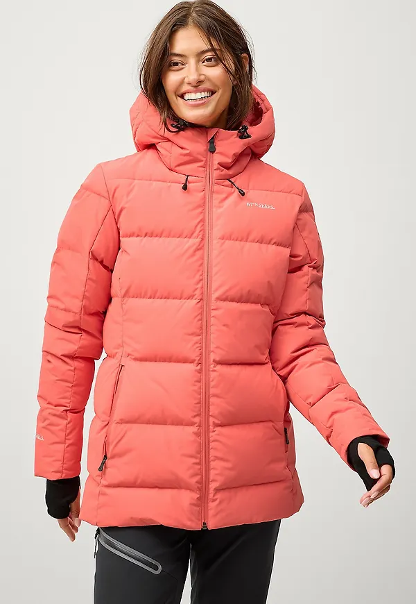 Áhkká - Dunjacka Down Jacket w Hood - Orange