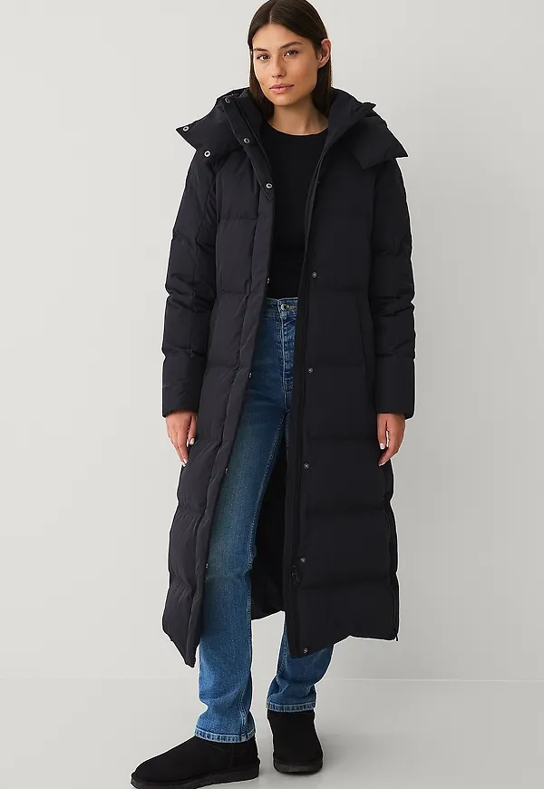 Áhkká - Dunkappa Down Coat Parka W - Svart