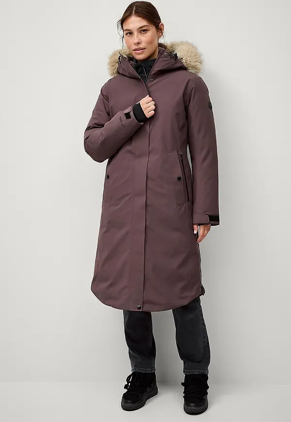 Áhkká - Dunparkas Down Parka Polar W - Brun