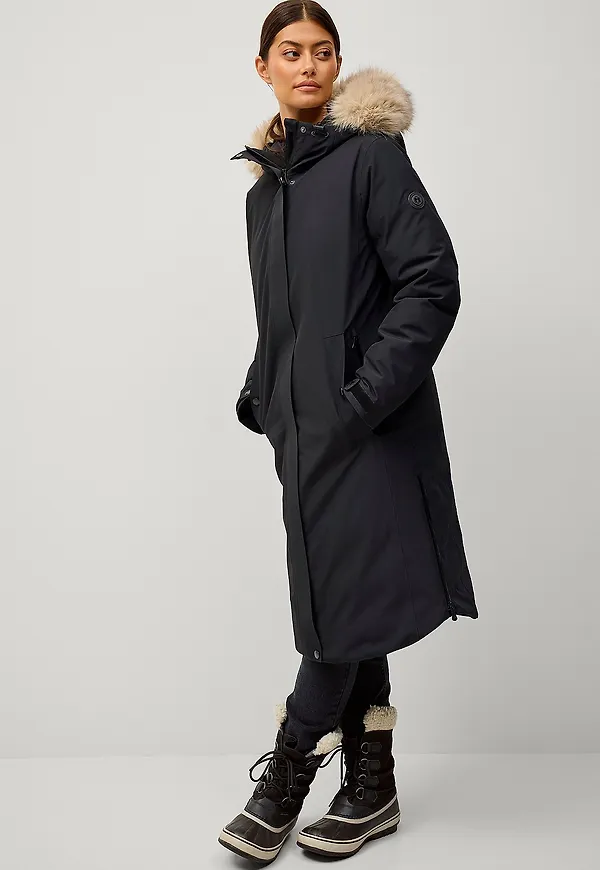 Áhkká - Dunparkas Down Parka Polar W - Svart