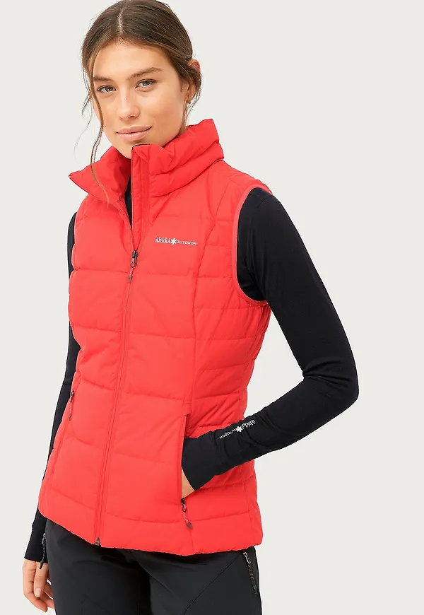 Áhkká - Dunväst Down Vest W - Rosa