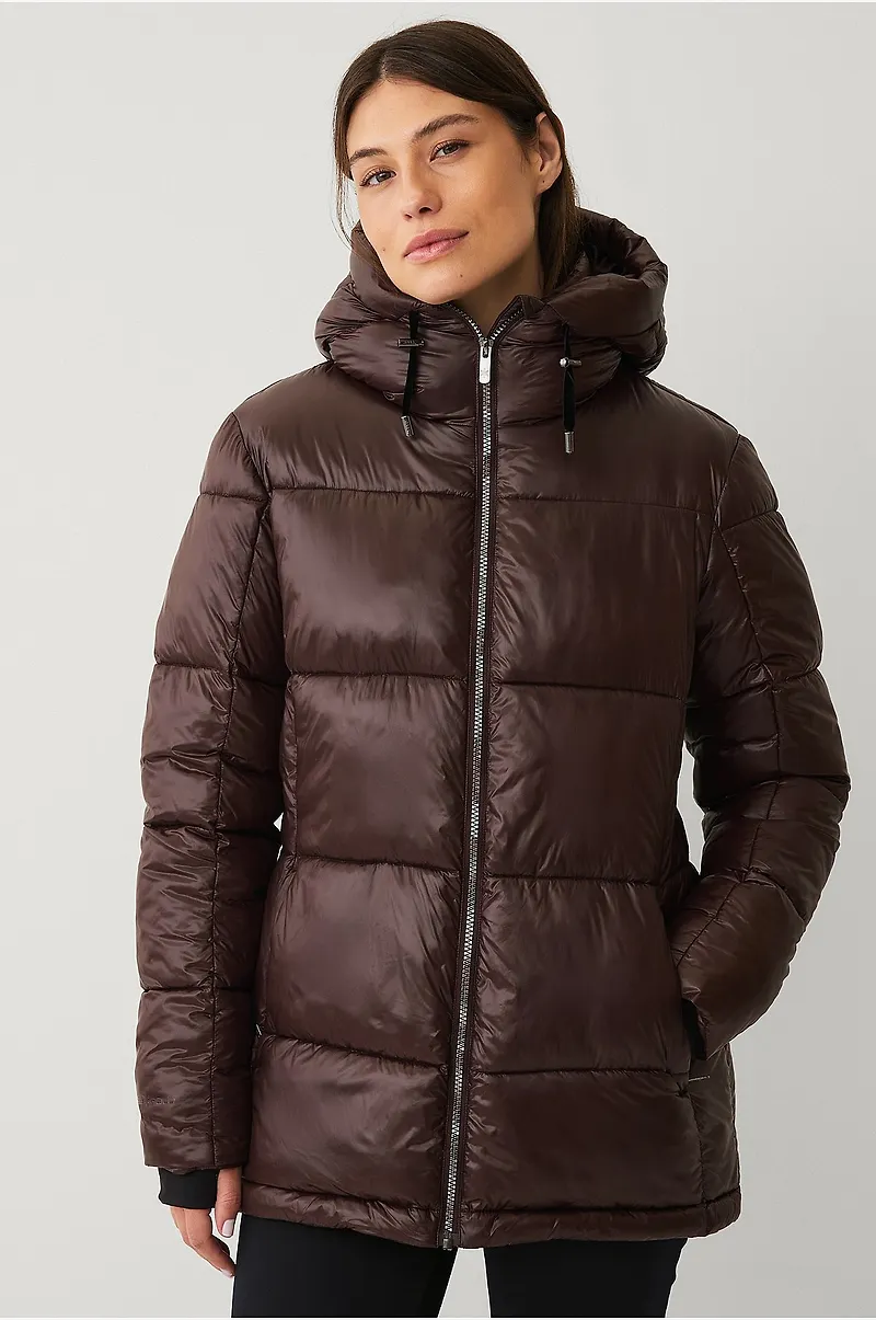 Áhkká - Jacka Gold Warm Jacket Shiny - Brun