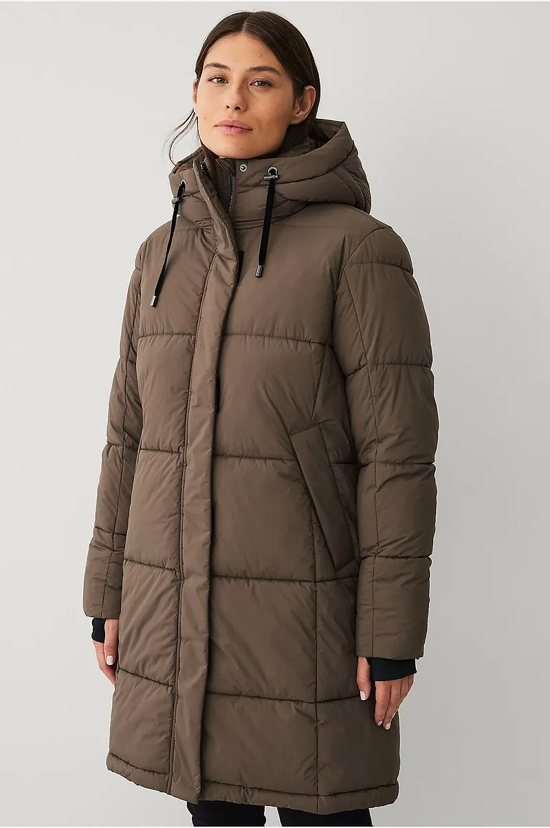 Áhkká - Jacka Gold Warm Parka Matte - Brun