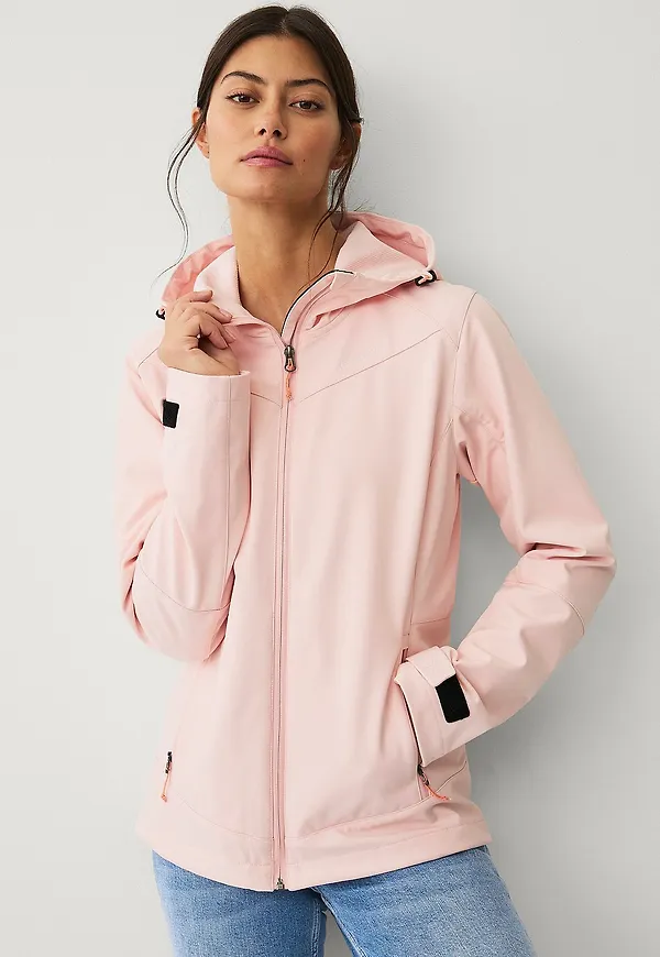 Áhkká - Jacka Softshell Jacket With Hood - Rosa