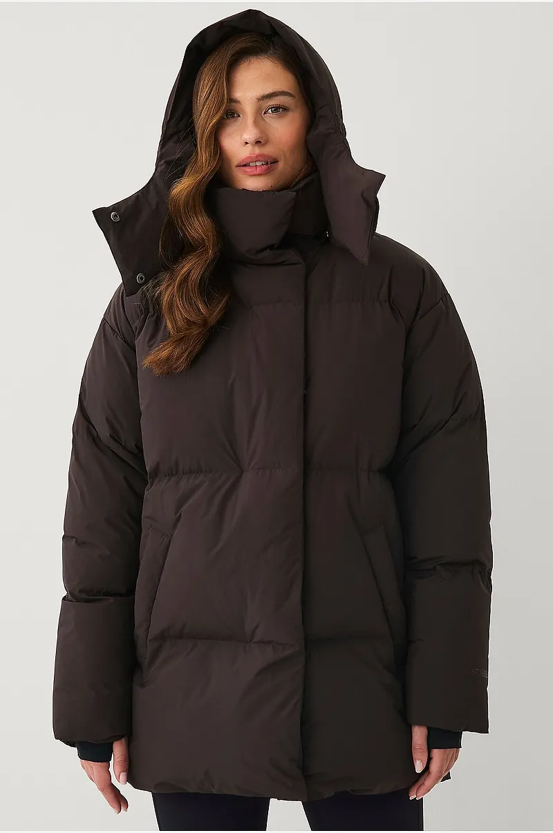 Áhkká - Pufferjacka Down Puffer Jacket - Brun