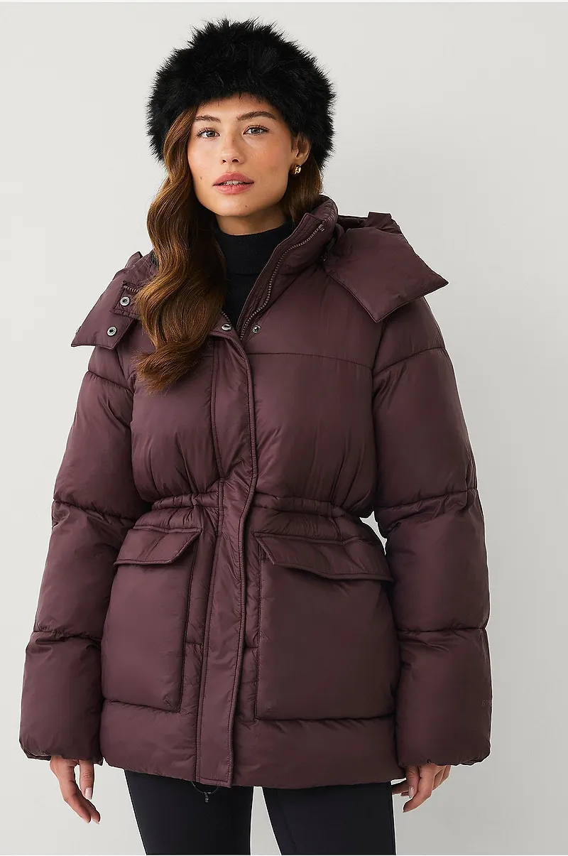 Áhkká - Pufferjacka WR Warm Padded Puffer Jacket - Brun
