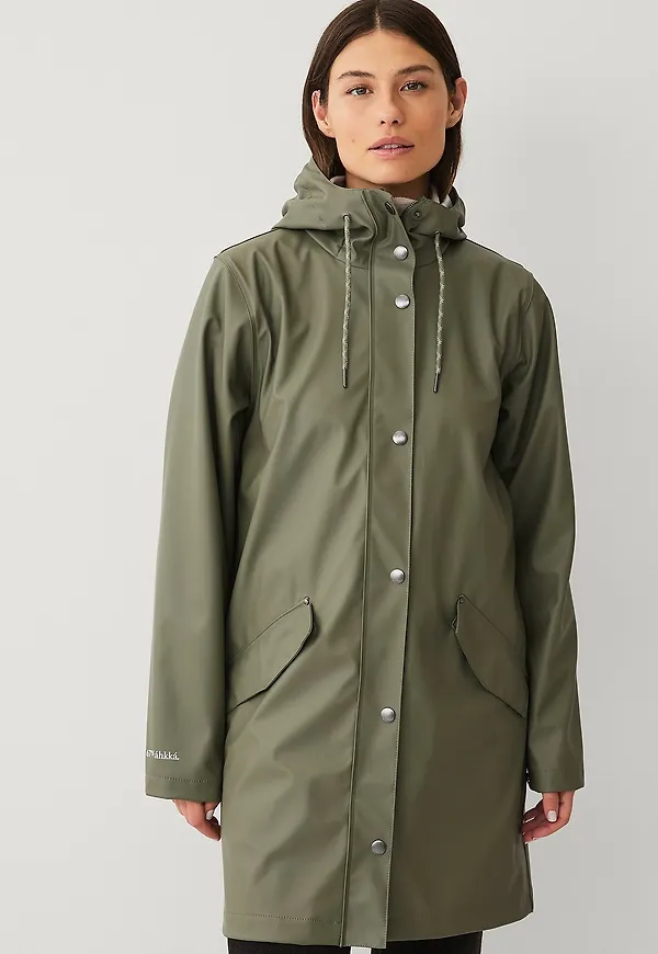 Áhkká - Regnjacka PU Parka W - Grön