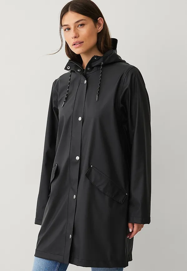 Áhkká - Regnjacka PU Parka W - Svart