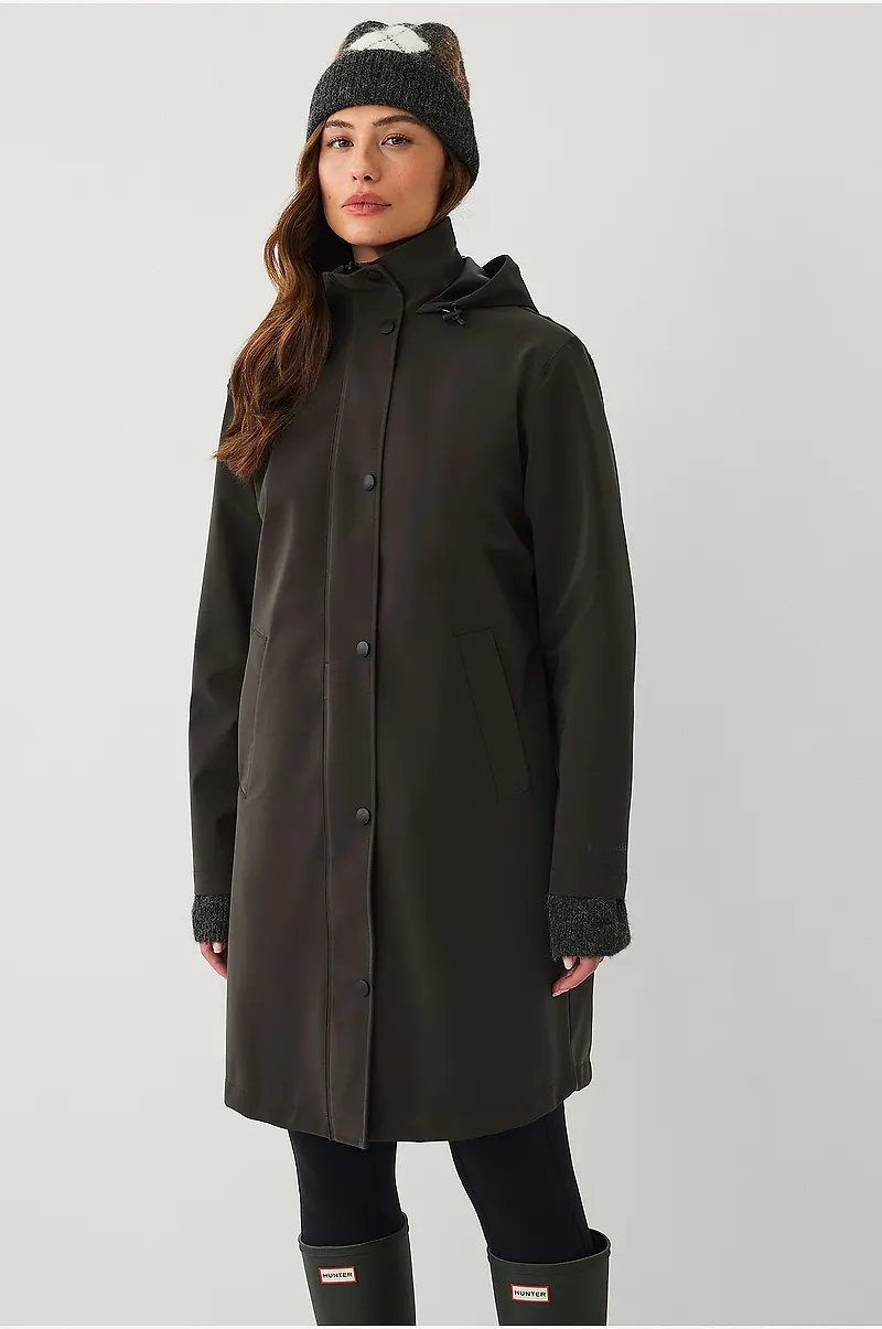 Áhkká - Regnjacka Rain Waist Stretch Parka - Brun