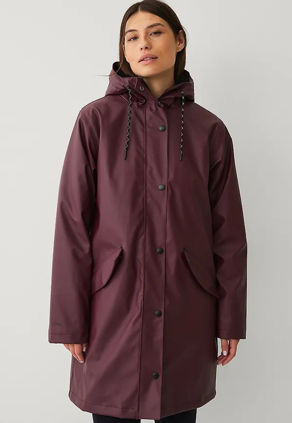 Áhkká - Regnparkas Padded PU W - Brun