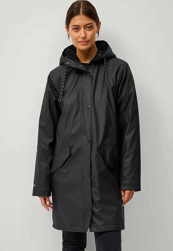 Áhkká - Regnparkas Padded PU W - Svart