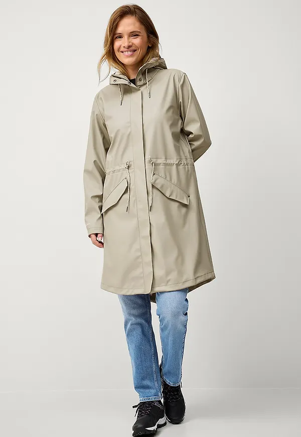 Áhkká - Regnparkas Rain Waist Parka PU - Grön