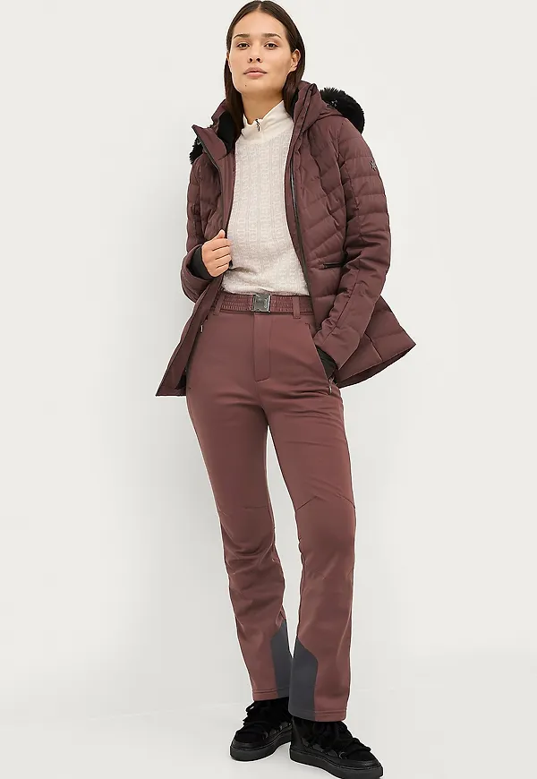 Áhkká - Skidbyxor Gold Softshell Ski Pant - Brun