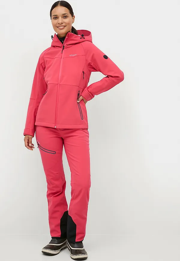 Áhkká - Skidbyxor Softshell Ski Pants - Röd