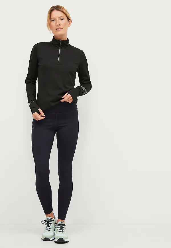 Áhkká - Träningstights Trail Winter Tights - Svart
