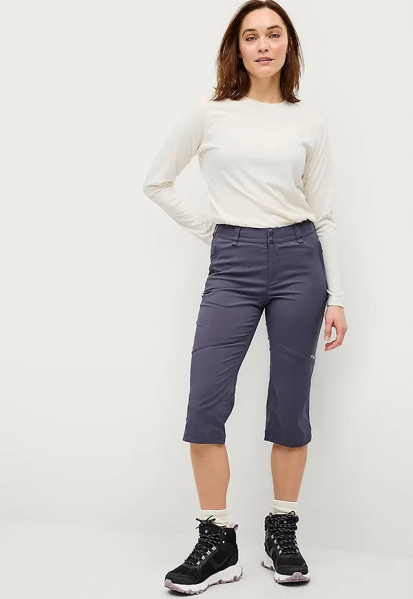 Áhkká - Trekkingbyxor Lightweight Trekking Capri - Grå
