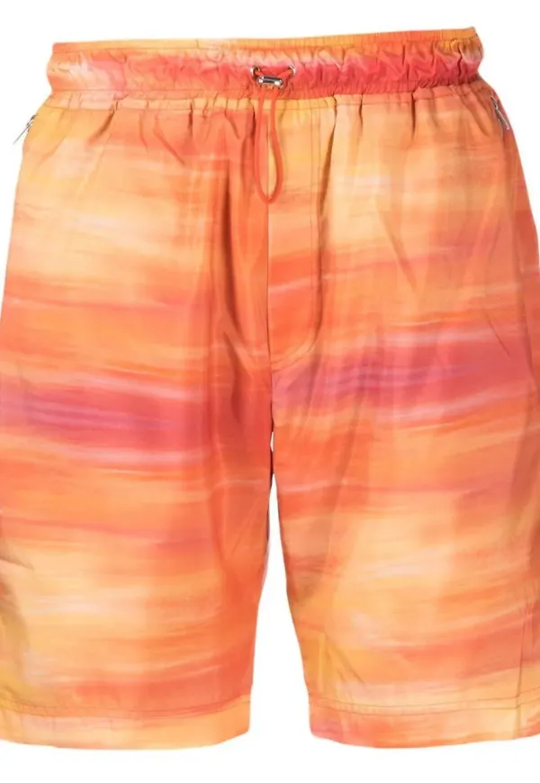 Ahluwalia batikmönstrade shorts - Orange