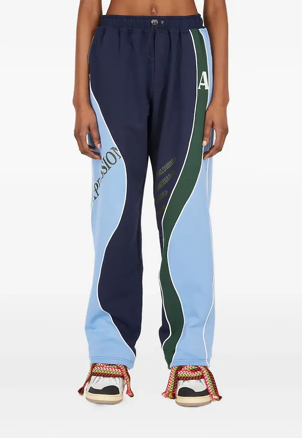 Ahluwalia Femi trackpants med panel - Blå