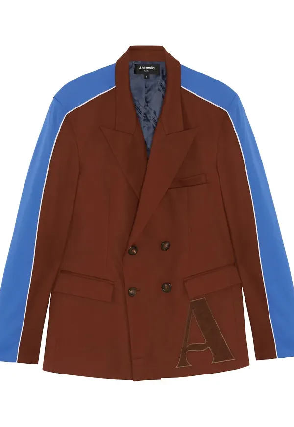 Ahluwalia Grove dubbelknäppt blazer - Brun