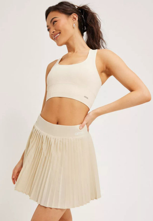 Aim'n - White - Pleat Skirt