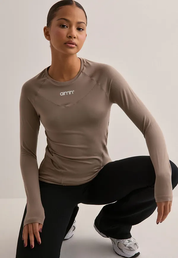 Aim'n - Brun - Soft Basic Long Sleeve