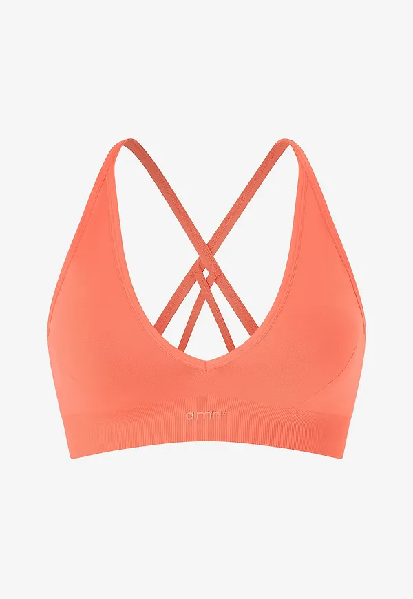 Aim'n - Bh-topp Shape Seamless Cross Back Bra - Orange