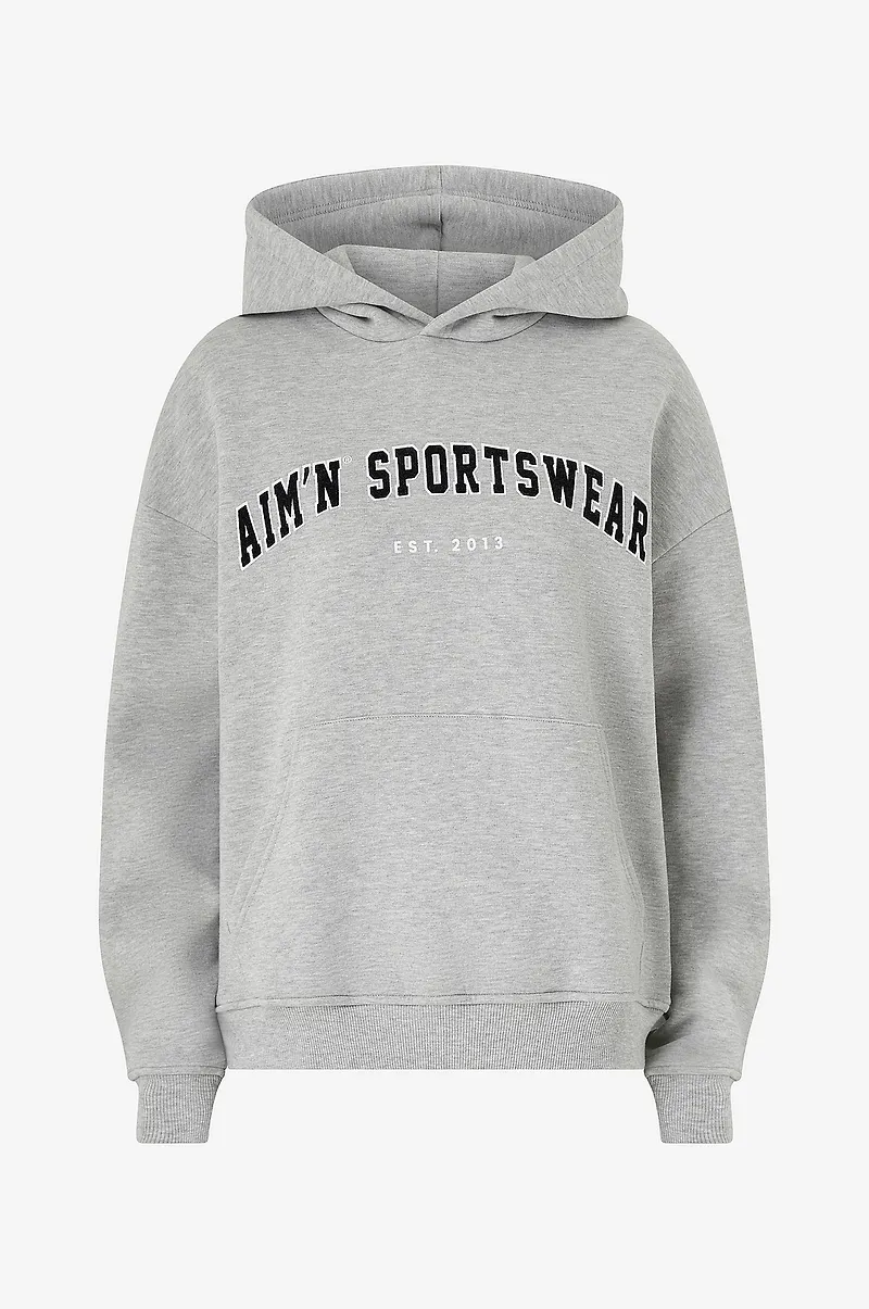 Aim'n - Huvtröja Varsity Sweat Hood - Grå