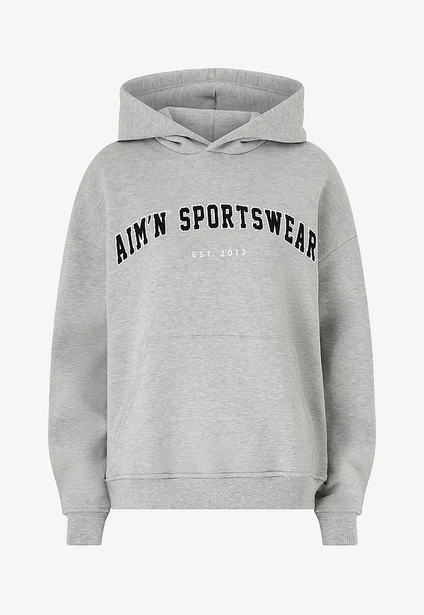Aim'n - Huvtröja Varsity Sweat Hood - Grå