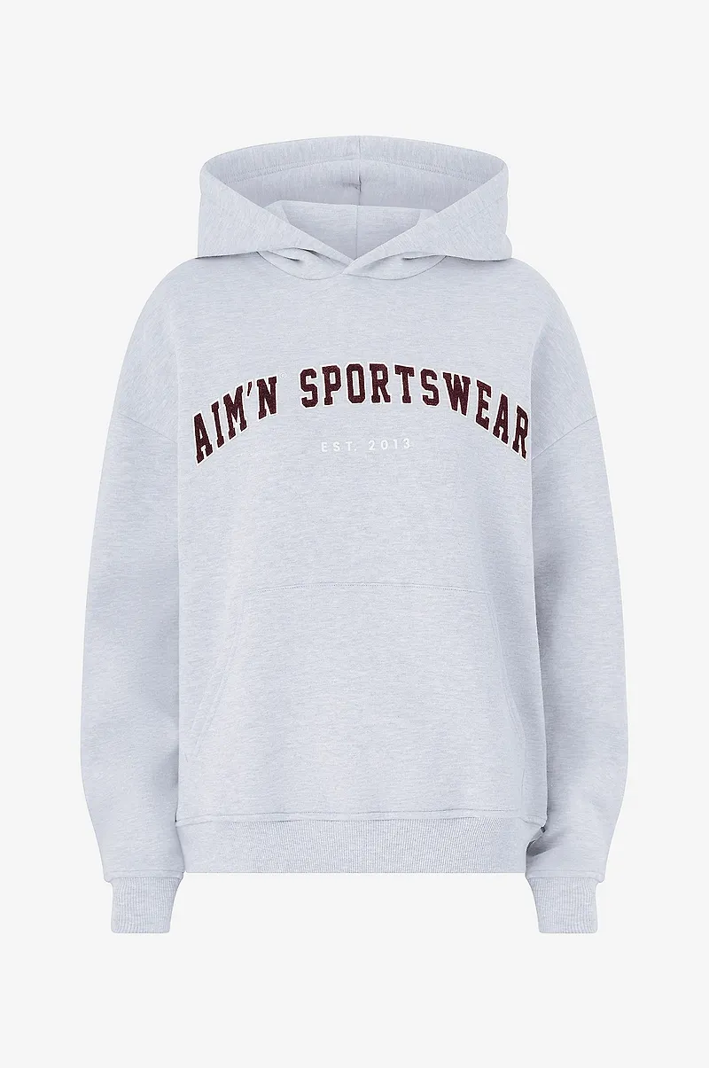 Aim'n - Huvtröja Varsity Sweat Hood - Grå