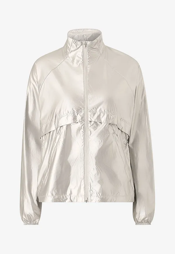 Aim'n - Löparjacka Metallic Running Jacket - Silver